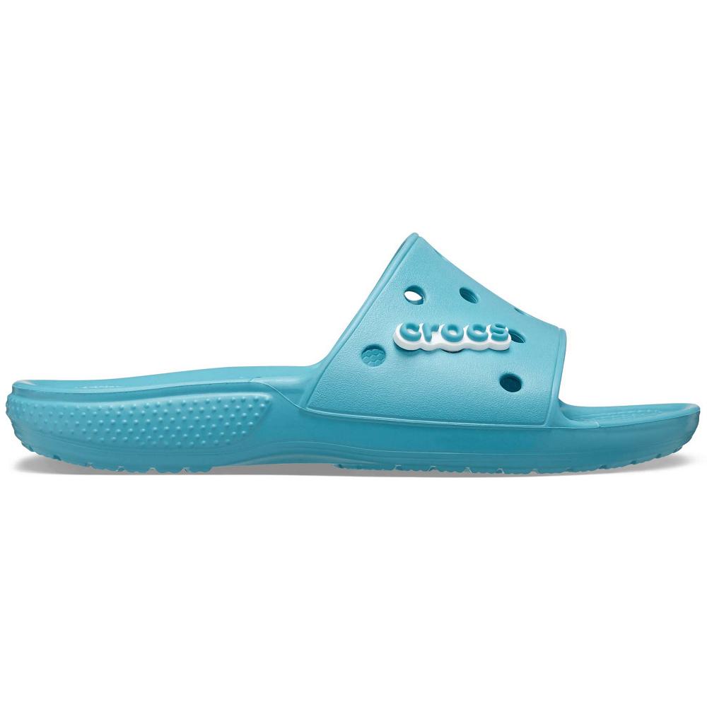Blue Women's Crocs Classic Slides | NZ 0616KORI